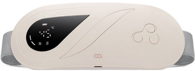 오아 히트워머 무선 온열 허리 찜질기 복부 배 마사지기, 핑크, OMTM-004PK