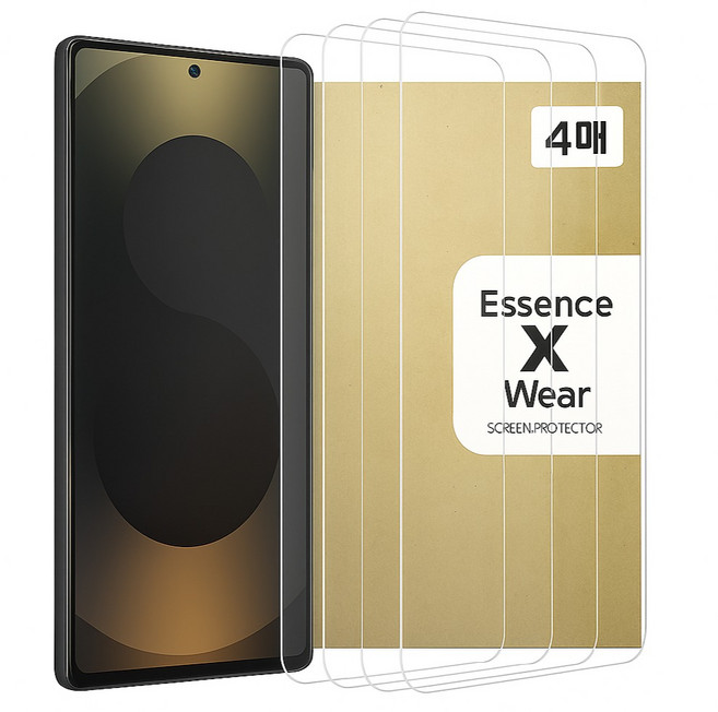 Essence Wear 2.5D 指紋辨識鋼化玻璃保護貼 4片組, 1套