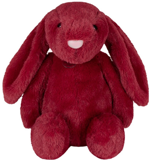 sungup My Lovely 莎莎兔安撫娃娃, 30cm, 酒紅色, 1個