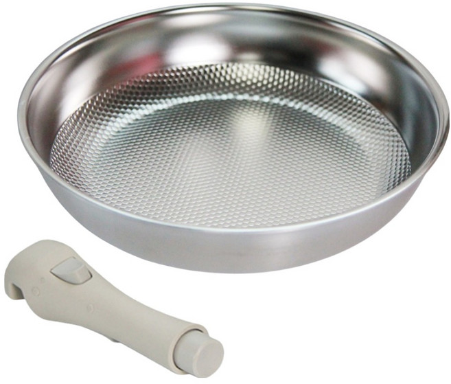 리빙글로리 인덕션 심플리 무연마제 통5중 엠보 프리핸들 프라이팬, 28cm, 1개