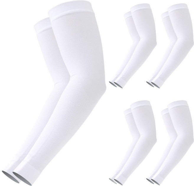 스위스블루 자외선 차단 쿨토시 손목형 2p, 화이트, 5개