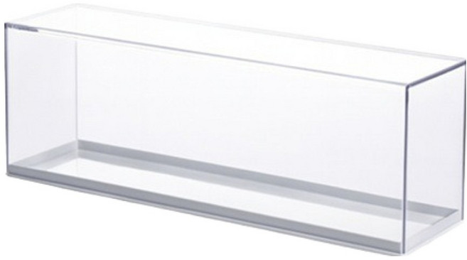 몽구밍 일자형 피규어 케이스 화이트 1단, 1개