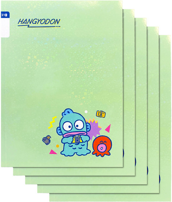 산리오 무제 21줄 초등노트, 한교동, 5개