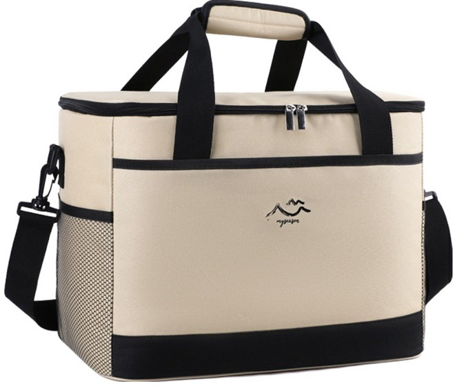 Hello Kitchen 保溫保冷露營保冷袋 26L, 米色, 1個