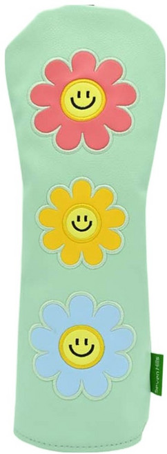 세븐힐스 플라워 골프 페어웨이 우드 헤드커버, 민트, 1개