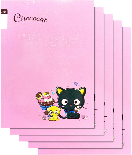 산리오 무제 21줄 초등노트, 초코캣, 5개