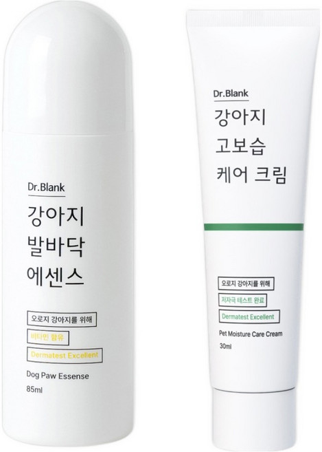 닥터블랭크 강아지 고보습 케어 크림 연고 30ml + 발바닥 에센스 세트, 1세트