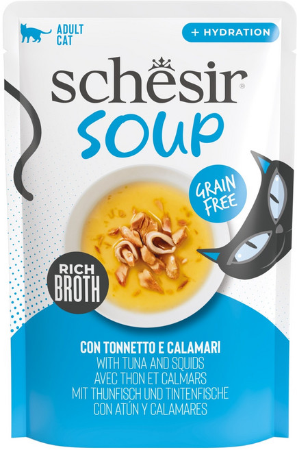 스케지어 고양이 수프, 40g, 12개, 혼합맛(참치/오징어)