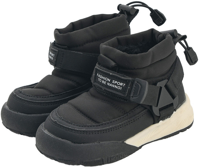 RABBIT FOOT 三角扣鋪棉 毛絨內裡靴