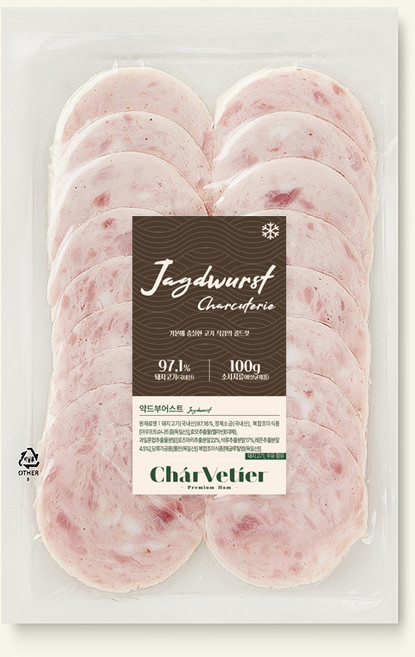 샤르베티에 아질산 나트륨 무첨가 약드부어스트, 100g, 1개