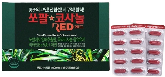 쏘팔코사놀 레드, 150정, 1개 - 쿠팡