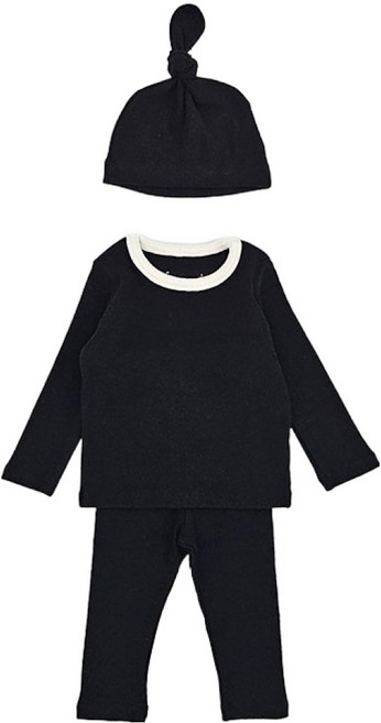 베베나인 레인보우 상하의 + 모자 세트