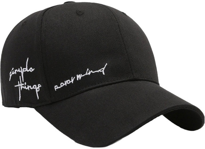 비아워게스트 레터링 캐주얼 볼캡 모자