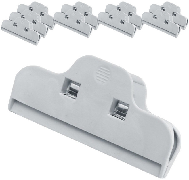 하이엉클 주방 다용도 봉지집게, 그레이, 10개