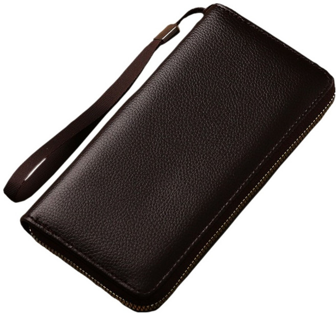 코오미 남성용 심플 지퍼 롱월렛 카드 핸드폰 수납 데일리 장지갑 5W0773