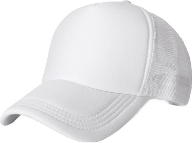 비바이원 스포츠 메쉬 대두 볼캡모자, 화이트, 1개