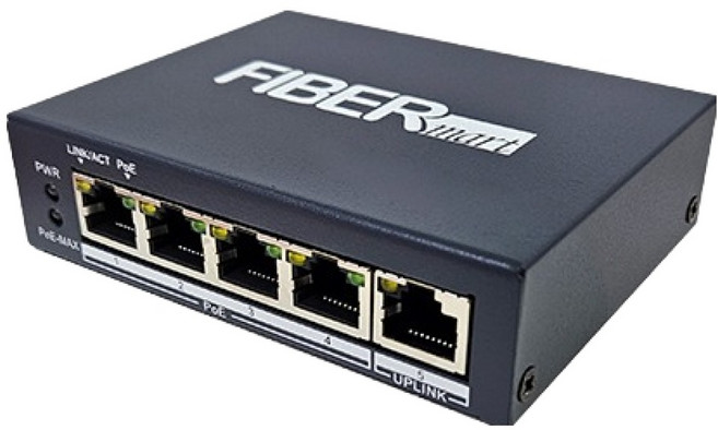 SOLTEC 1Gbps TP 5埠 PoE 4埠 非網管型交換器, 1個, FM1005HP