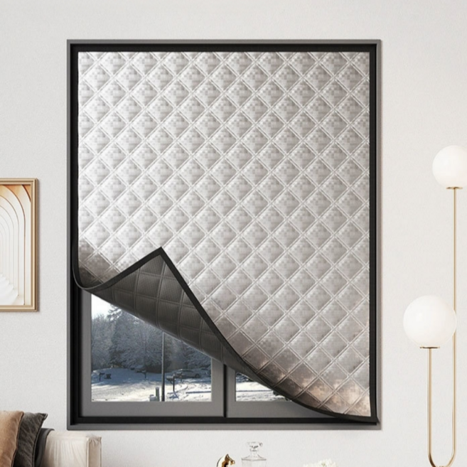 데일리앳 겨울 방풍 창문커버 커튼, 1개