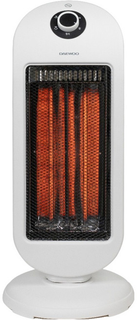 대우어플라이언스 다이얼식 쾌속발열 2단온도 좌우회전 전도안전장치 카본 히터, DEH-KP1922