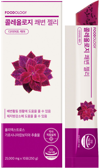 푸드올로지 콜레올로지 쾌변젤리 다이어트 보조제, 10회분, 1개