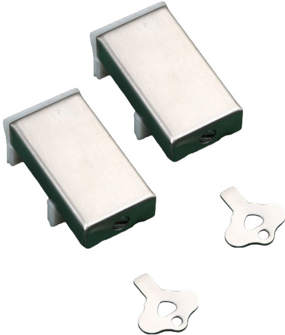 GUNU 304스텐 추락방지 창문 고정 안전 잠금장치 실버, 2개