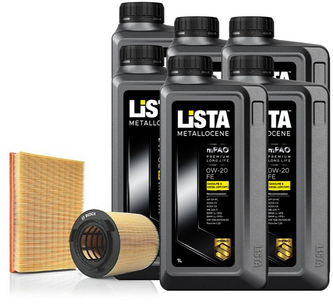 리스타 METALLOCENE 0W-20 엔진오일세트 그랜저 GN7 2022년형~ 가솔린 터보 2.5 출장교체, 1세트, 0w20