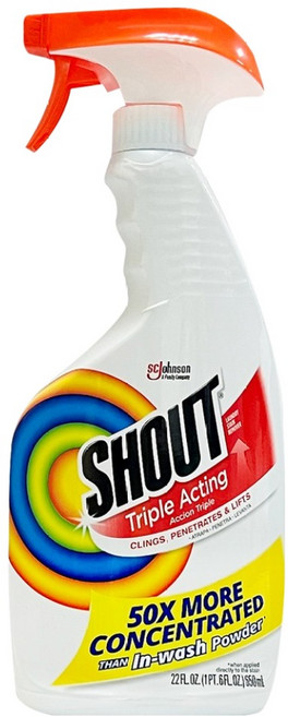 SHOUT 活性酵素洗衣去污噴劑, 1個, 650ml