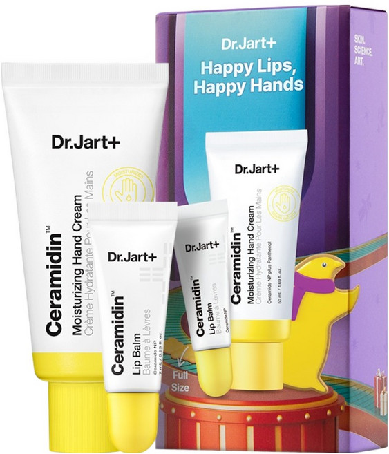 닥터자르트 해피 립스 해피 핸즈 립밤 7ml + 핸드크림 50ml 세트, 1세트