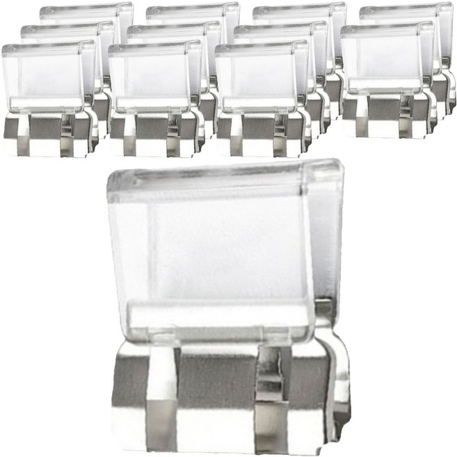 GUNU 방충망 고정 클립형 잠금장치, 화이트, 12개