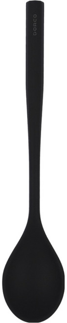 도루코 헤리콘 실리콘 요리스푼, 블랙, 1개