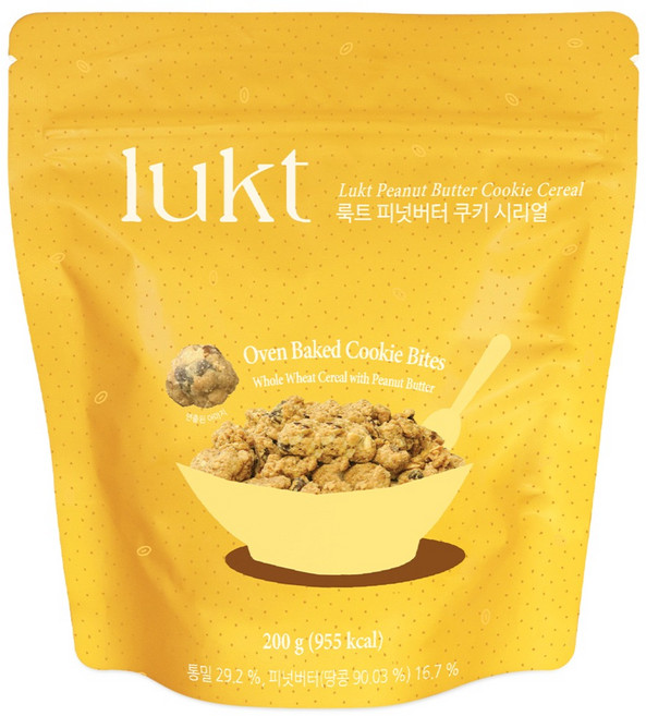 룩트 피넛버터 쿠키 시리얼, 200g, 1개