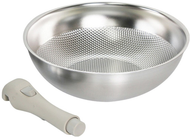 리빙글로리 심플리 무연마제 통5중 엠보 프리핸들 궁중팬 세트, 1세트, 24cm