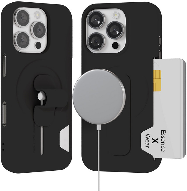 Essence Wear 按扣式 MagSafe 卡片收納手機殼