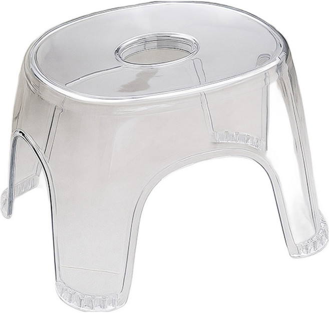 위더스욕실용품 안심바스 다용도 미끄럼방지 욕실 의자, 투명