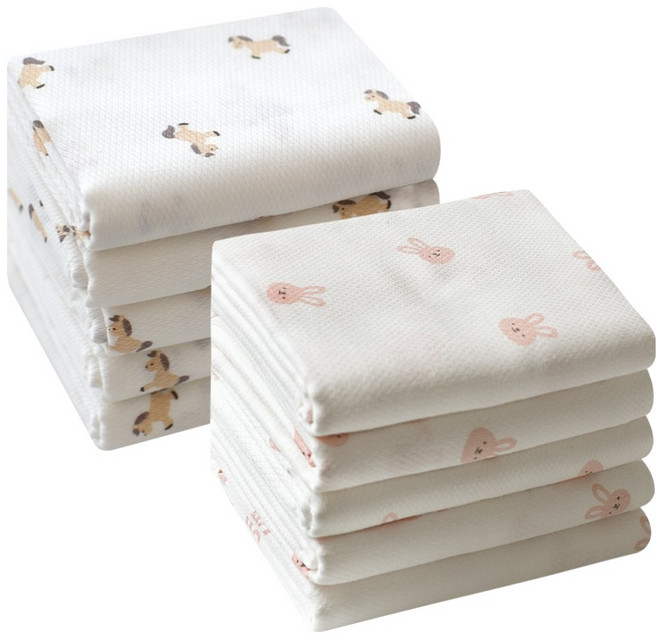 베이비앤아이 소프트 사각 천기저귀 포니 5p + 바니 5p 세트, 포니, 바니, 1세트