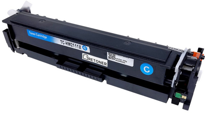 HP 206X W2111X 호환 재생 토너 대용량, 파랑, 1개