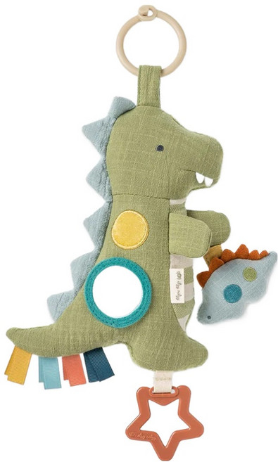 itzy ritzy 搖鈴感統玩偶 呆萌恐龍, 綠色, 1個