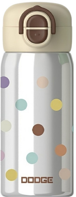 DODGE 道奇 萌甜雙飲保溫杯, 顏色隨機, 1個, 350ml