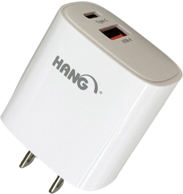 HANG 快速充電頭 22W C62A, 白色, 1個