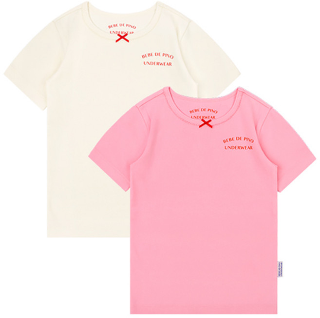 베베드피노언더웨어 아동용 에센셜 이너 티셔츠 2종 세트 BU43UA902