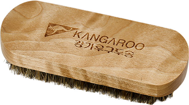 캉가루 원목 광택 먼지제거 구두솔, 우드, 1개
