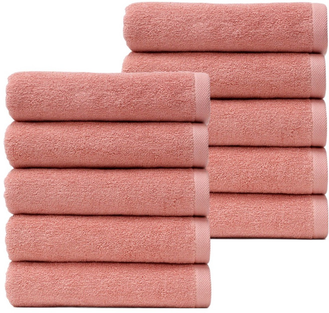 타월톡톡 호텔 고급타올 140g 30수 면사, 피치, 10개