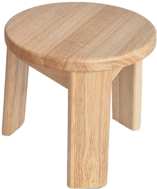 에코상사 원목 원형 미니 스툴, 내츄럴, 1개