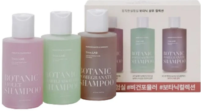 정직한실험실 보타닉 샴푸 3종 세트, 135ml, 1세트 - 쿠팡