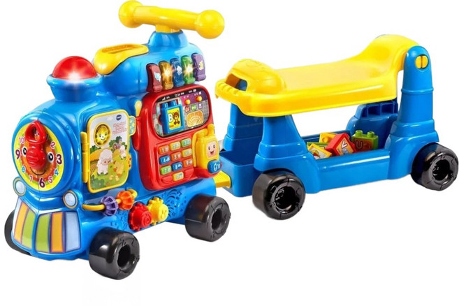 vtech 偉易達 4合1智慧積木學習車, 藍色, 1個