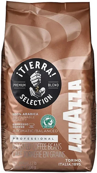 LAVAZZA iTIERRA精選中焙咖啡豆, 1kg, 1個, 全豆咖啡（未研磨）