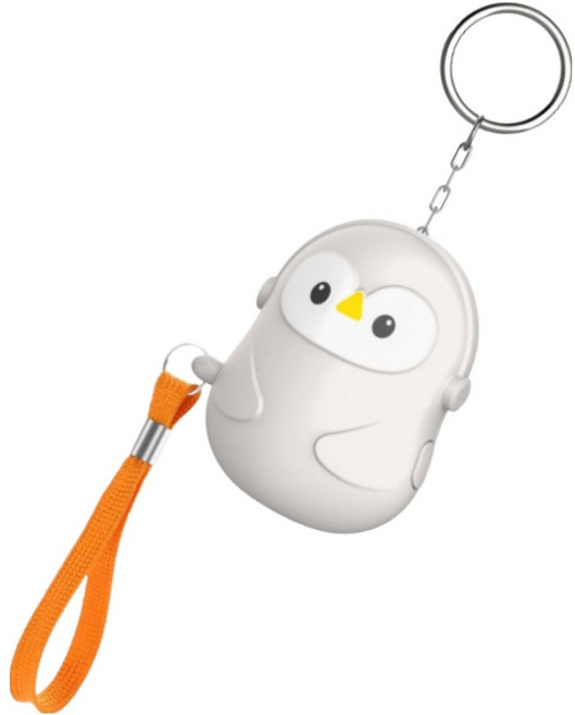 馬特洪峰防身企鵝迷你警報器 奶油色, 1個