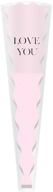 모던앳 봉투형 꽃 한송이 포장지, 베이비핑크, 100개