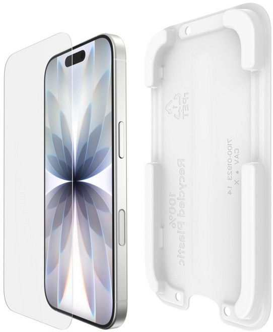 벨킨 울트라 글라스2 저반사 Lite AR 강화유리 휴대폰 액정보호필름 세트, 1세트