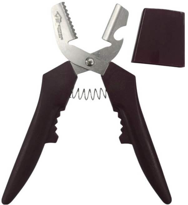 키친하우스 다용도 생밤 까기용 가위, 진자주색 + 실버, 1개